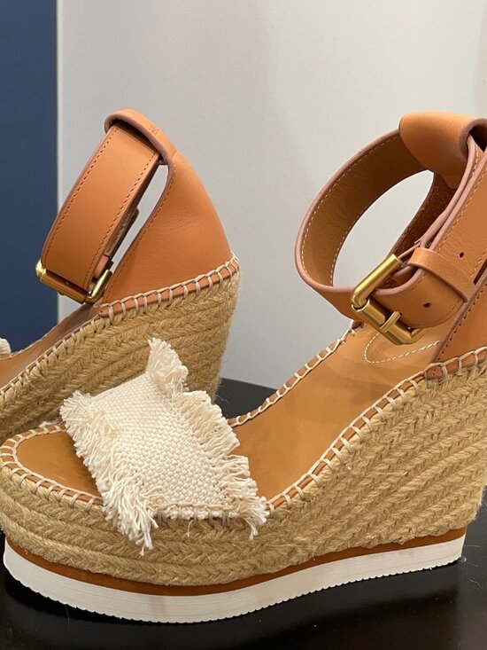 See By Chloe Shoes - See by Chloé Glyn Espadrille Platform Wedges | Size 6 | Excellent